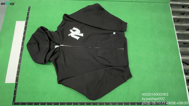 Akimbo NY Black Zip-Up Hoodie QC photo