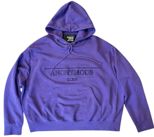 Anonymous Club Logo Purple Hoodie product photo