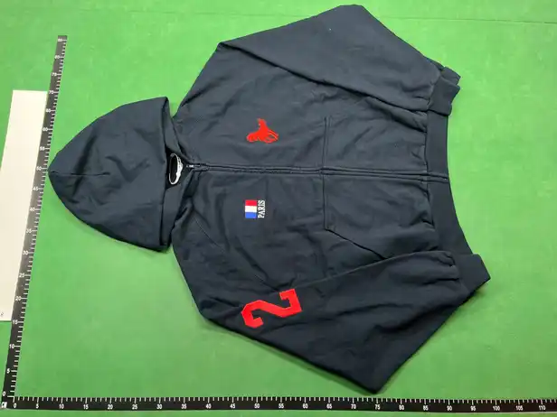 Balenciaga Blue Polo Zip-Up Hoodie QC photo