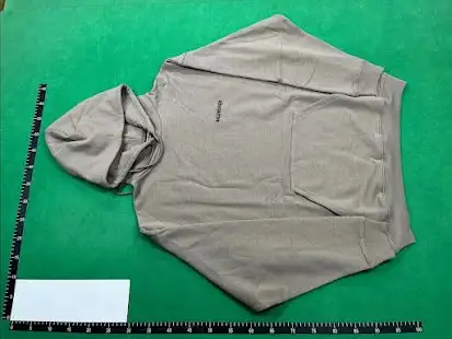 Balenciaga Embroidered Hoodie Brown QC photo