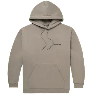 Balenciaga Embroidered Hoodie Brown product photo