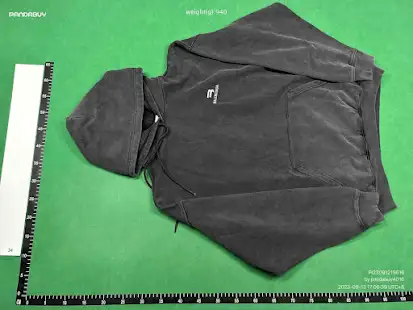 Balenciaga Grey Washed Sporty Hoodie QC photo