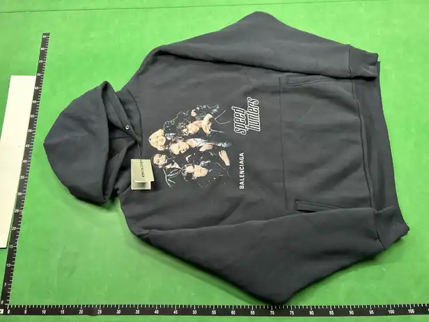 Balenciaga Speedhunters Black Double Layer Hoodie QC photo