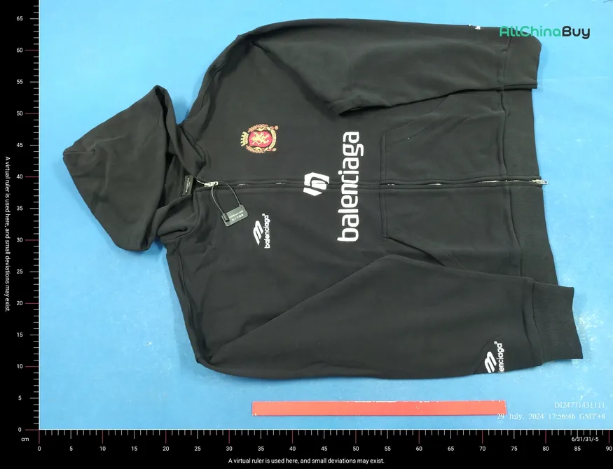 Balenciaga Tokyo Soccer Zip-Up Hoodie QC photo