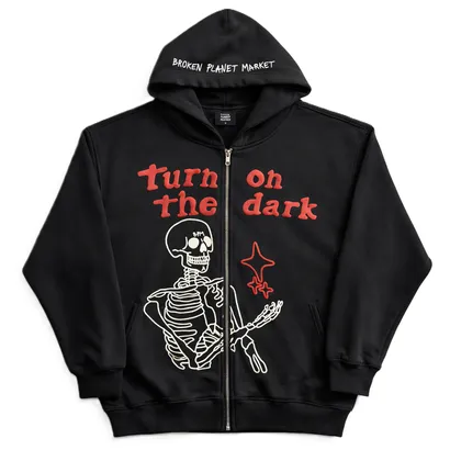 Broken Planet Skeleton Zip Up Hoodie product photo