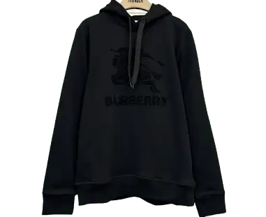 Burberry Towel Embroidery Horse Knight Logo Hoodie product photo