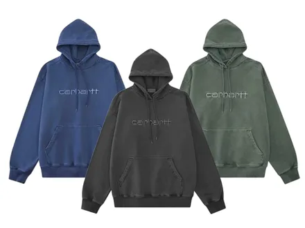 Carhartt Washed Embroidered Logo Hoodies product photo