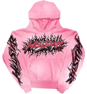 Hellstar Brainwashed Without Brain Hoodie Pink (NFC) product photo