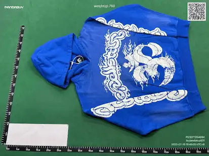 Hellstar Studios Blue Records Hoodie QC photo