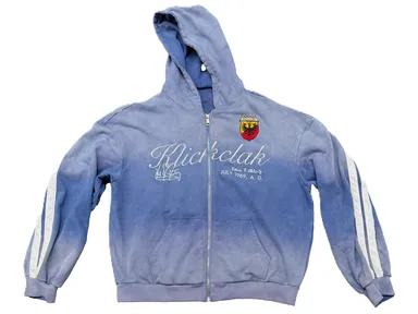 KLICK CLAK Blue Zip-Up Hoodie product photo