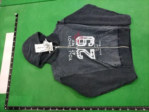 KLICK CLAK Washed Bullseye Zip-Up Hoodie QC photo