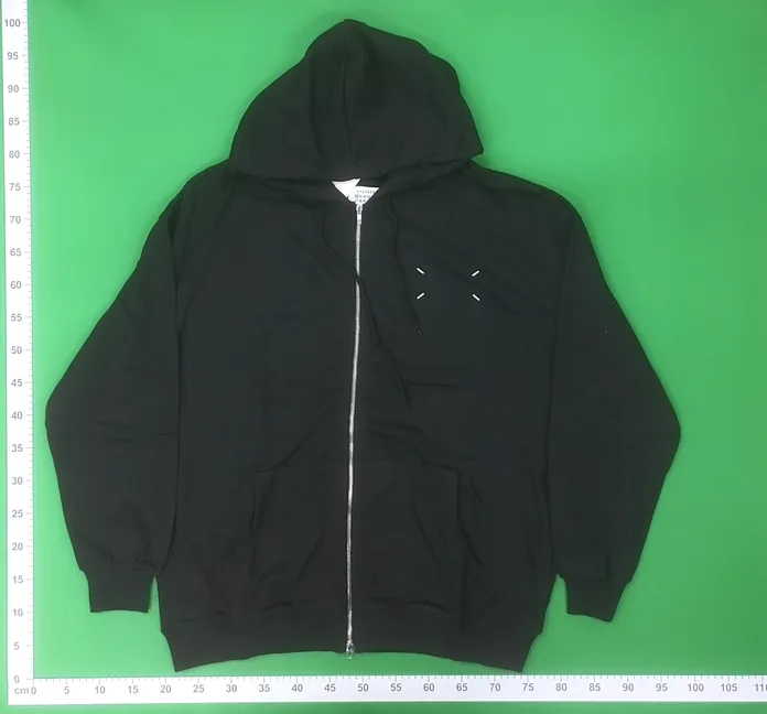 Maison Margiela Stitch Logo Zip-Up Hoodie QC photo