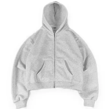 Mobius 380GSM Zip-Up Hoodie Grey product photo