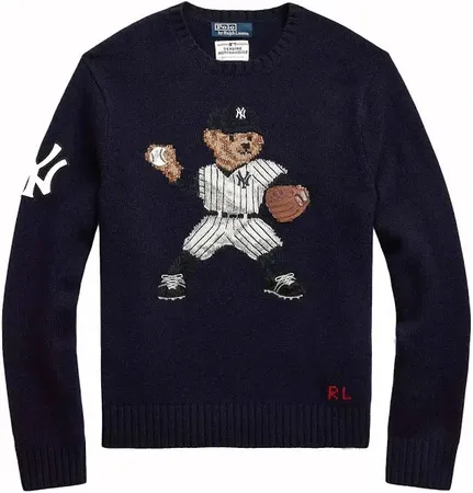 Polo Ralph Lauren MLB Bear Knit Sweater product photo