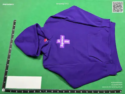 Supreme Cross Box Logo Hoodie QC photo