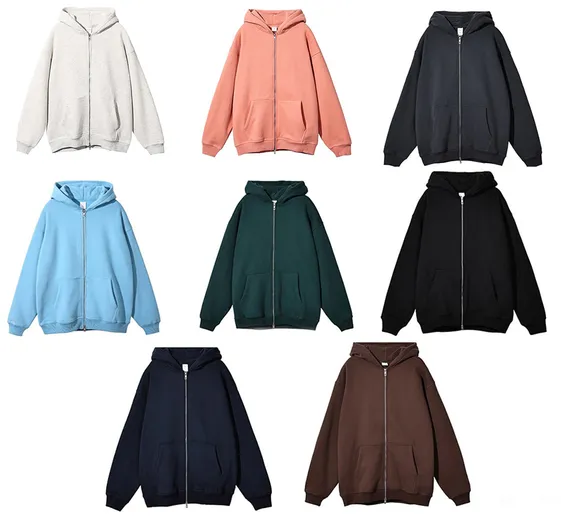 Unbranded Blank Zip-Up Hoodies #2 product photo