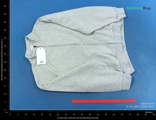 Unbranded Blank Zip-Up Sweaters QC photo