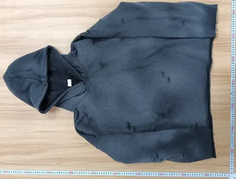 Unbranded Washed Blank Distressed Hoodies QC photo
