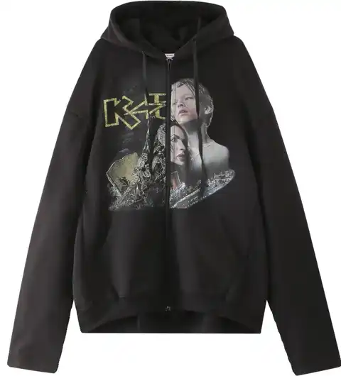 Vetements Split Titanic/Kiss Zip-Up Hoodie product photo