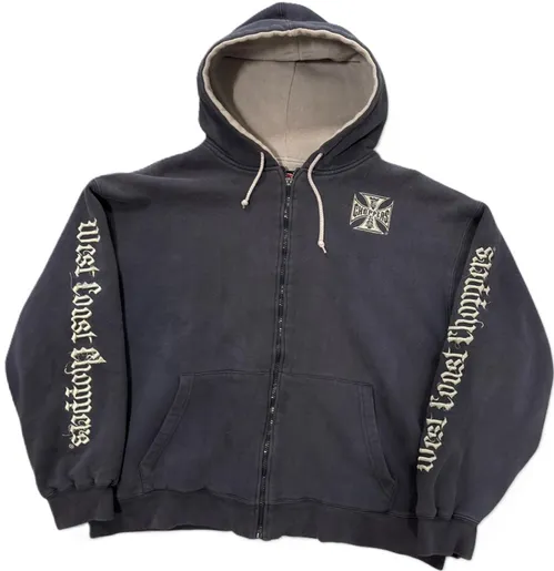 West Coast Choppers Purple Zip-Up Hoodie product photo