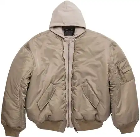 Balenciaga All In Bomber Jacket Beige product photo