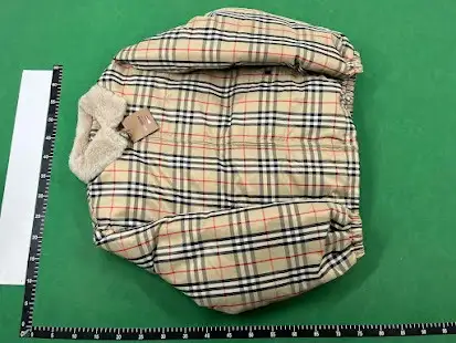 Burberry x Supreme Shearling Collar Down Puffer Jacket QC photo