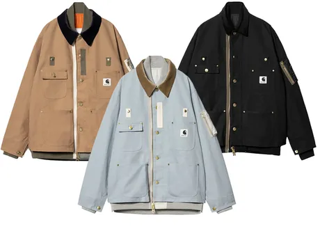 Carhartt x Sacai WIP Canvas Michigan Jacket (3 Variants) product photo