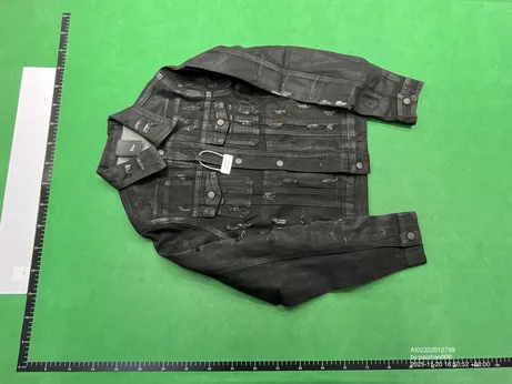 Dior Homme Strip Waxed Denim Jacket QC photo