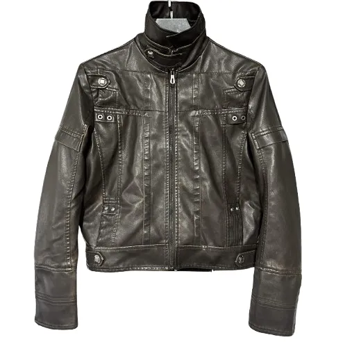 DUALPERSONALITY Cropped Leather Jacket (2 Variants) product photo