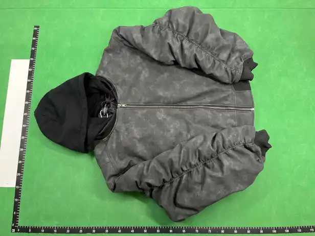 PopProject Hoodie Bomber Jacket Grey QC photo