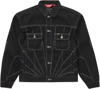 Supreme Radial Embroidered Denim Trucker Jacket product photo