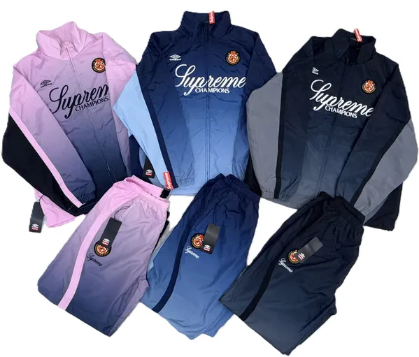 Supreme x Umbro Gore-Tex Reflective Black Track Jacket + Pants product photo