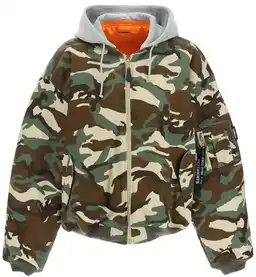 Vetements Camouflage Hooded Bomber Jacket product photo