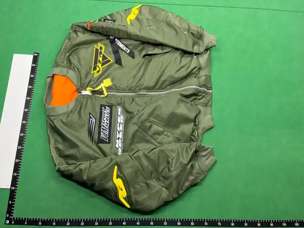 Vetements Green Racing Logo Bomber Jacket QC photo