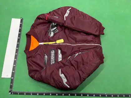Vetements Red Racing Logo Bomber Jacket QC photo