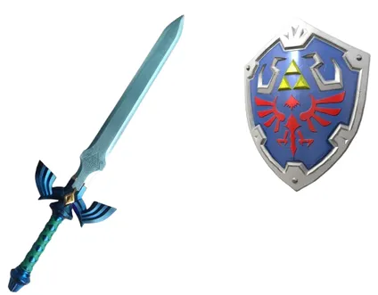 The Legend of Zelda Master Sword and Shield product photo