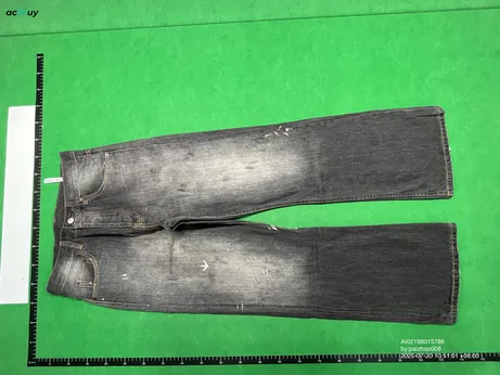 Acne Studios 2021M Black Paint Splatter Jeans QC photo