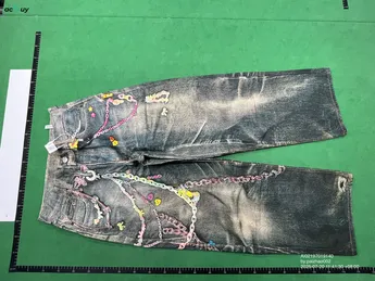 Acne Studios Candy Keychain Print Wide Leg Jeans QC photo