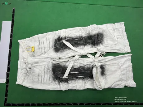 Acne Studios White Grey Cargo Pants QC photo