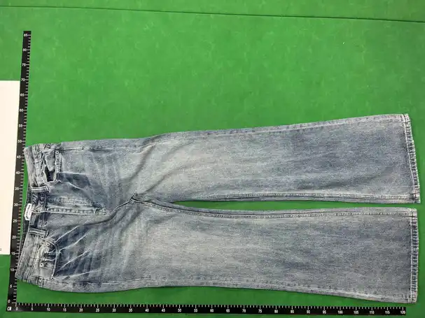 Balenciaga Blue Lost Tape Flared Denim Jeans QC photo