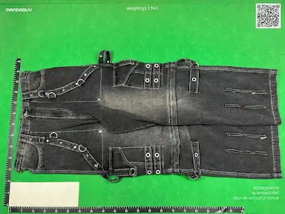 Balenciaga Raver Baggy Pants Washed Black QC photo