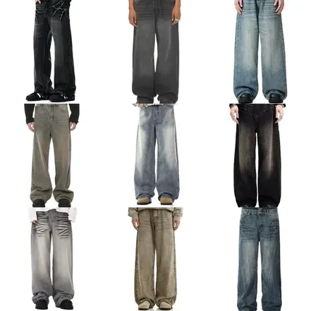 Bunch of Unbranded Washed Baggy Jeans (22 Variants) product photo