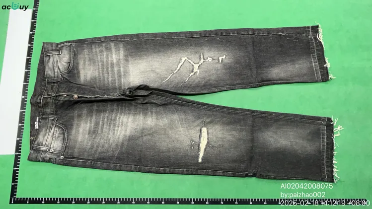 Celine Wesley Straight-Leg Distressed Jeans QC photo