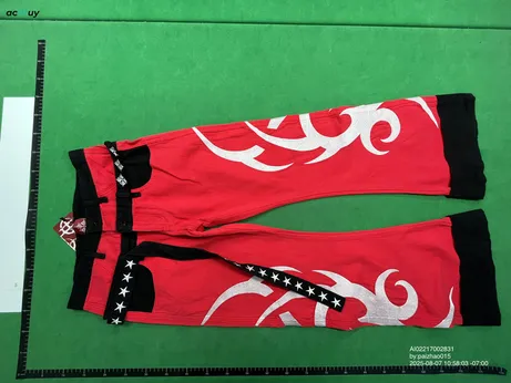 DETW Red Baggy Tribal Pants QC photo