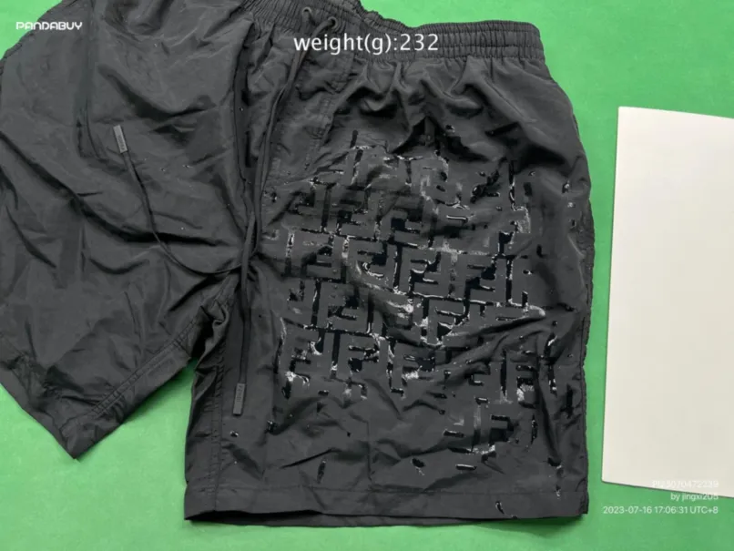 Fendi Water Reactive Swim Shorts QC photo