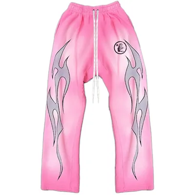 Hellstar Flame Sweatpants Pink product photo