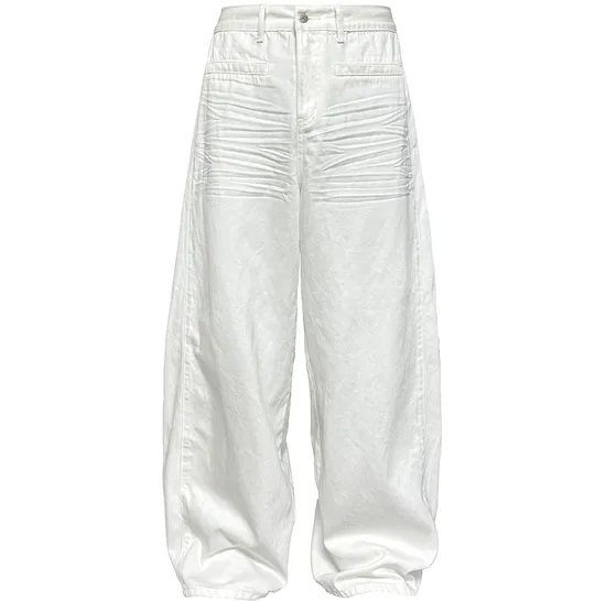 JCAESAR Baggy White Denim Jeans product photo