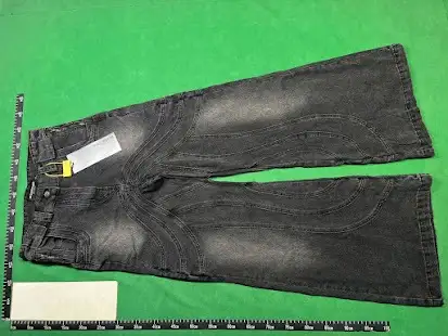 No Faith Studios Heavy Wave Denim Black Jeans QC photo