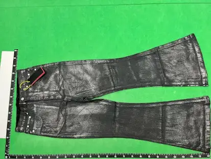 Rick Owens Waxed Flared Jeans QC photo