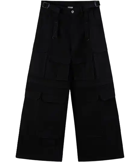 Vetements Black Oversized Transformer Cargo Pants product photo